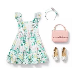 Janie and Jack Infant Girls Size 6-12 months Bloomers included Easter Spring Twi